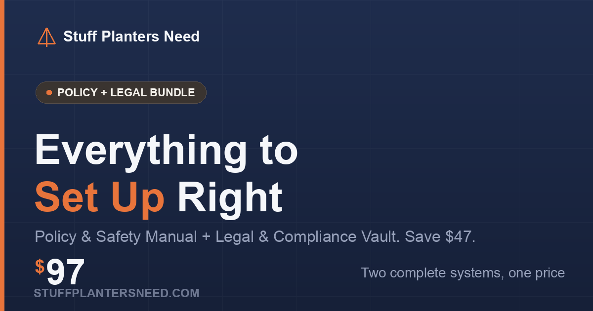 Policy + Legal Bundle — $97